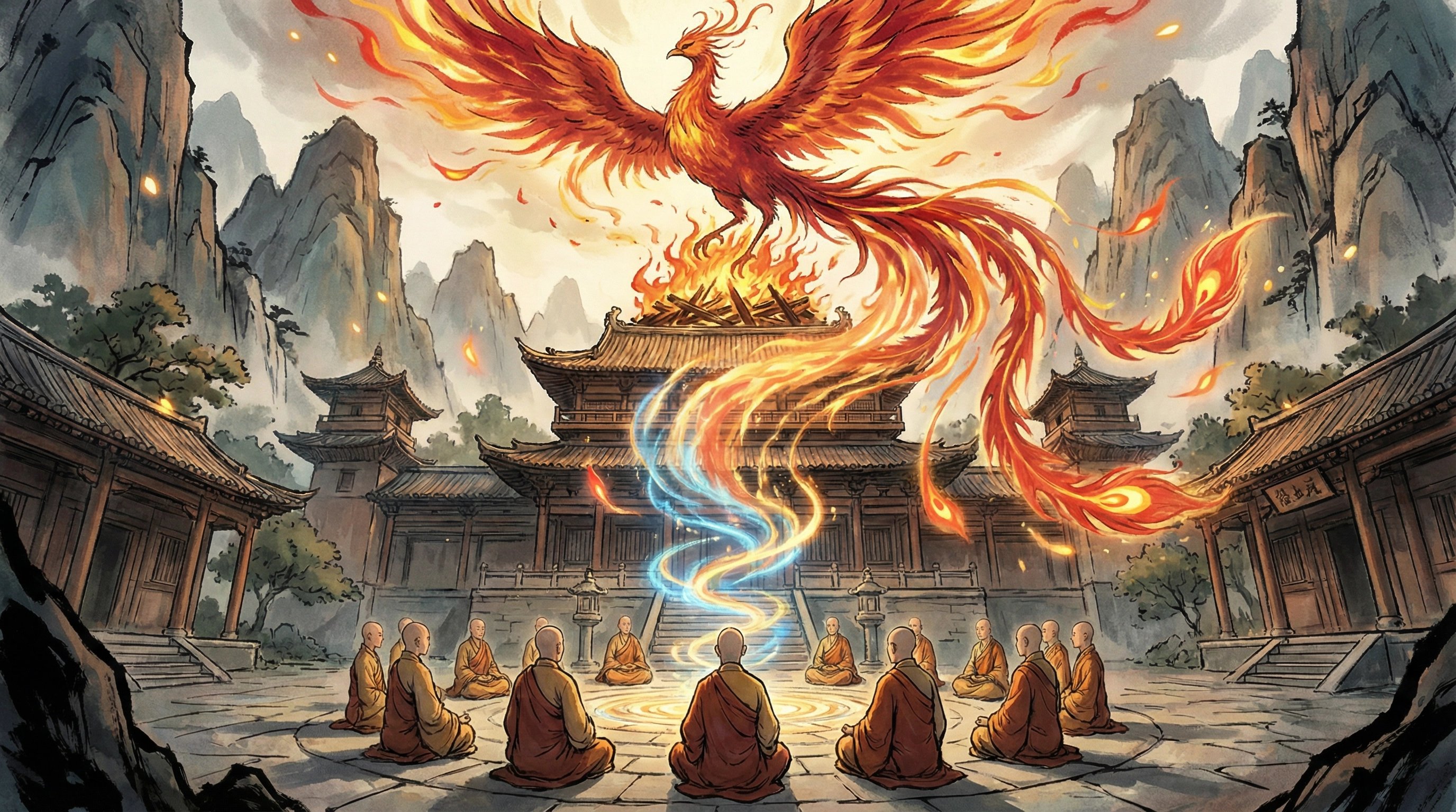 高清视频-凤凰涅槃古寺传奇